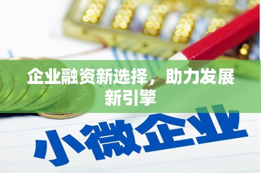 明光企业融资新选择，助力发展新引擎