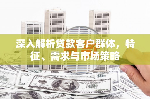 金寨深入解析贷款客户群体，特征、需求与市场策略