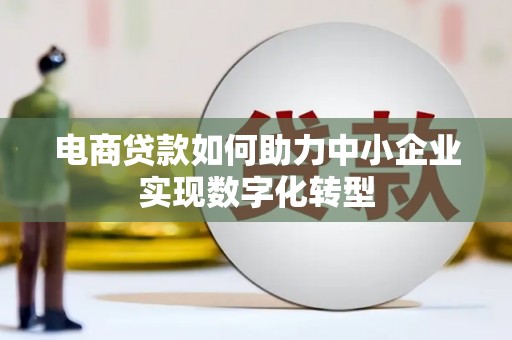 临西电商贷款如何助力中小企业实现数字化转型