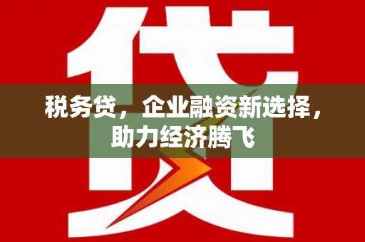 海拉尔税务贷，企业融资新选择，助力经济腾飞