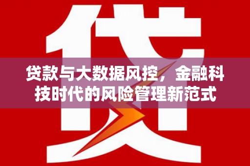 澄城贷款与大数据风控，金融科技时代的风险管理新范式