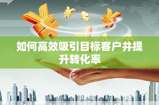 赫山如何高效吸引目标客户并提升转化率