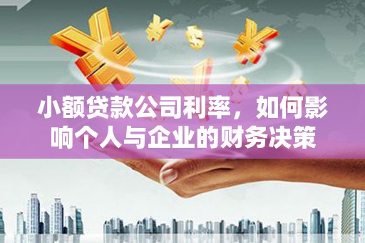 新昌小额贷款公司利率，如何影响个人与企业的财务决策