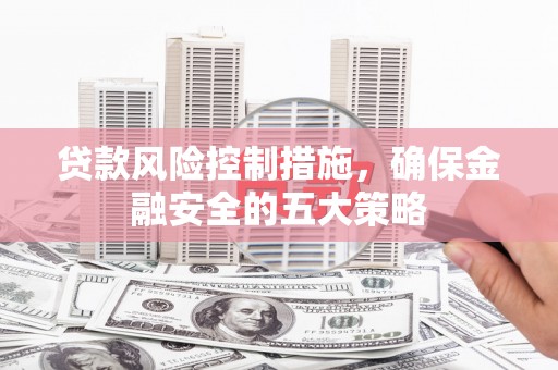 邵东贷款风险控制措施，确保金融安全的五大策略