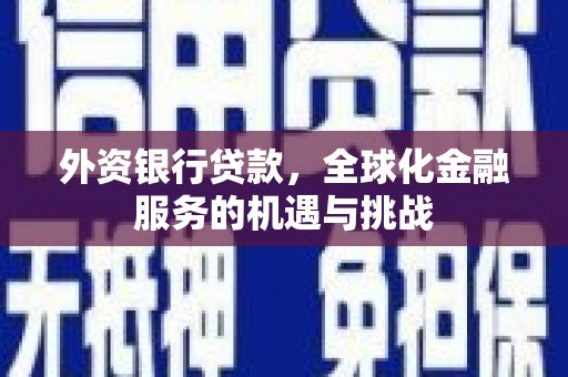 平溪外资银行贷款，全球化金融服务的机遇与挑战