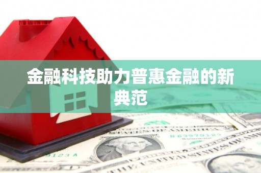 石排金融科技助力普惠金融的新典范